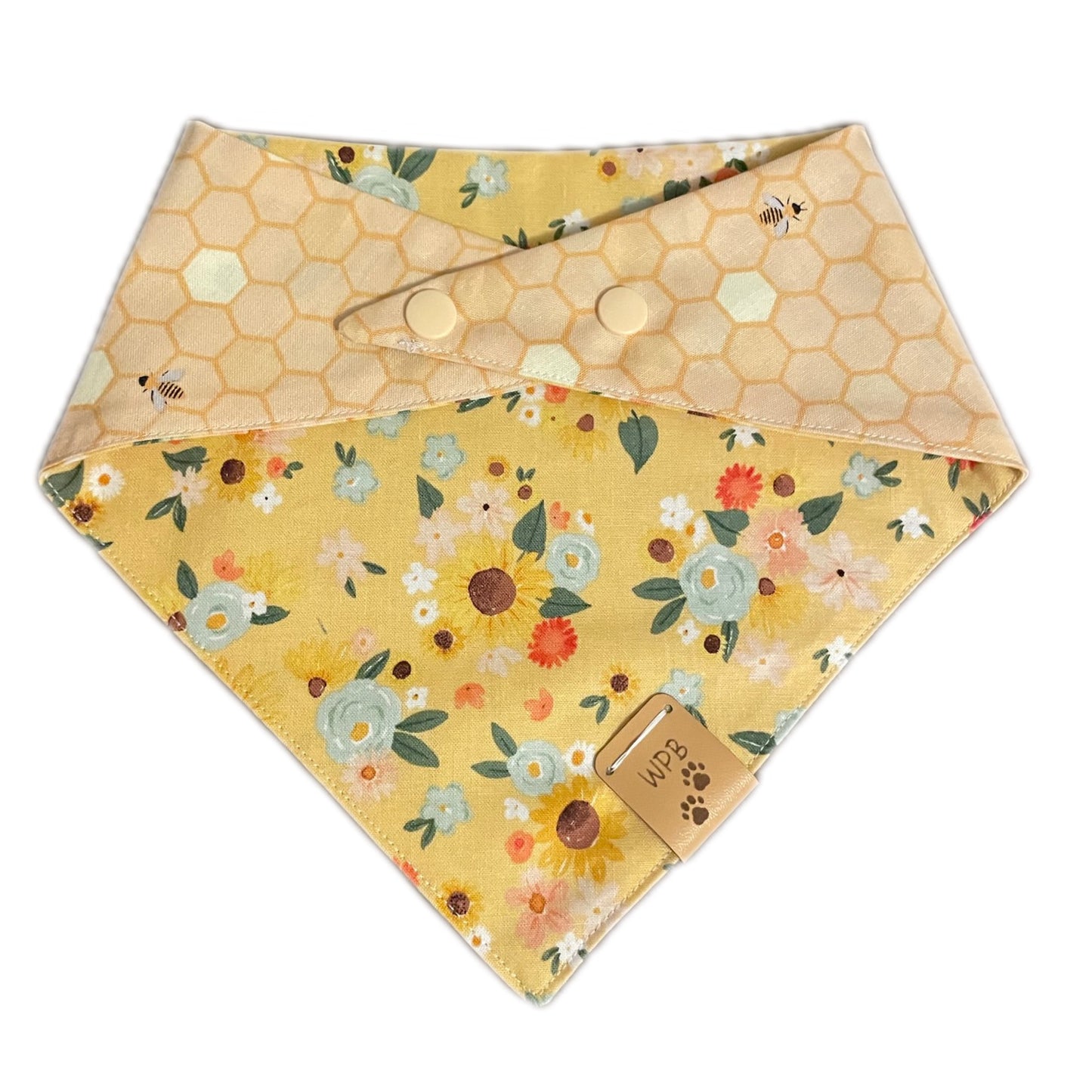 All Things Spring Reversible Snap On Bandana