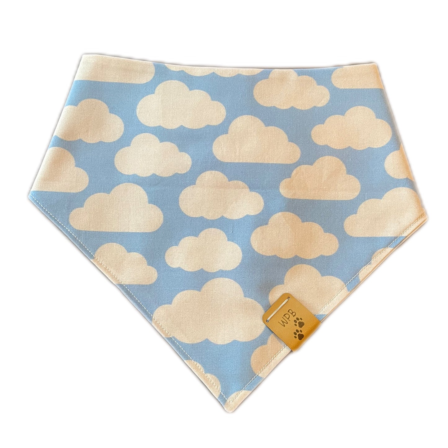 Blue Skies Reversible Snap On Bandana