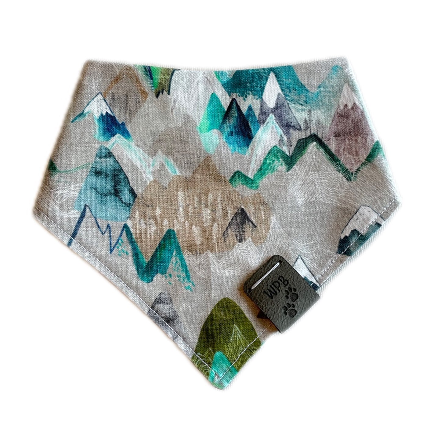 Beary Peaks Reversible Snap On Pet Bandana