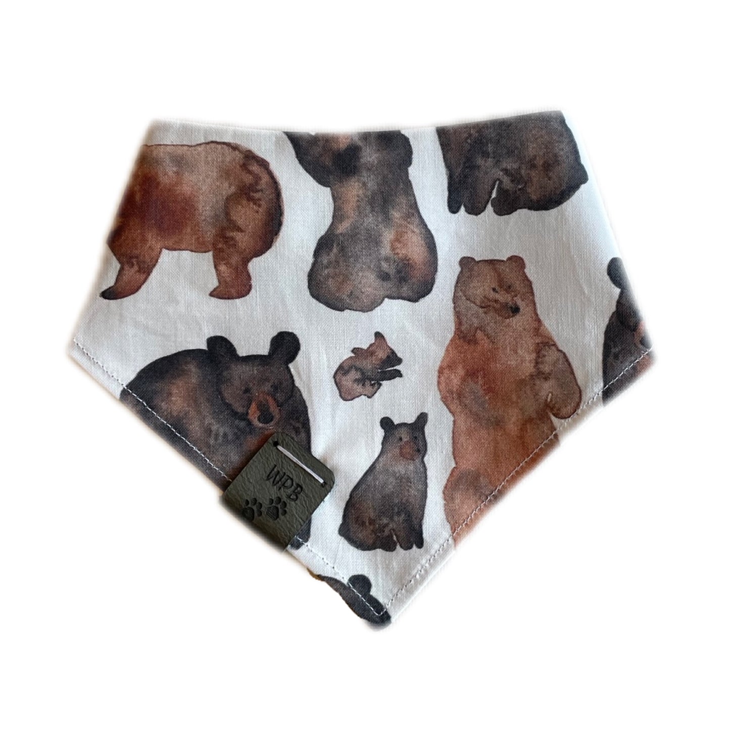Beary Peaks Reversible Snap On Pet Bandana