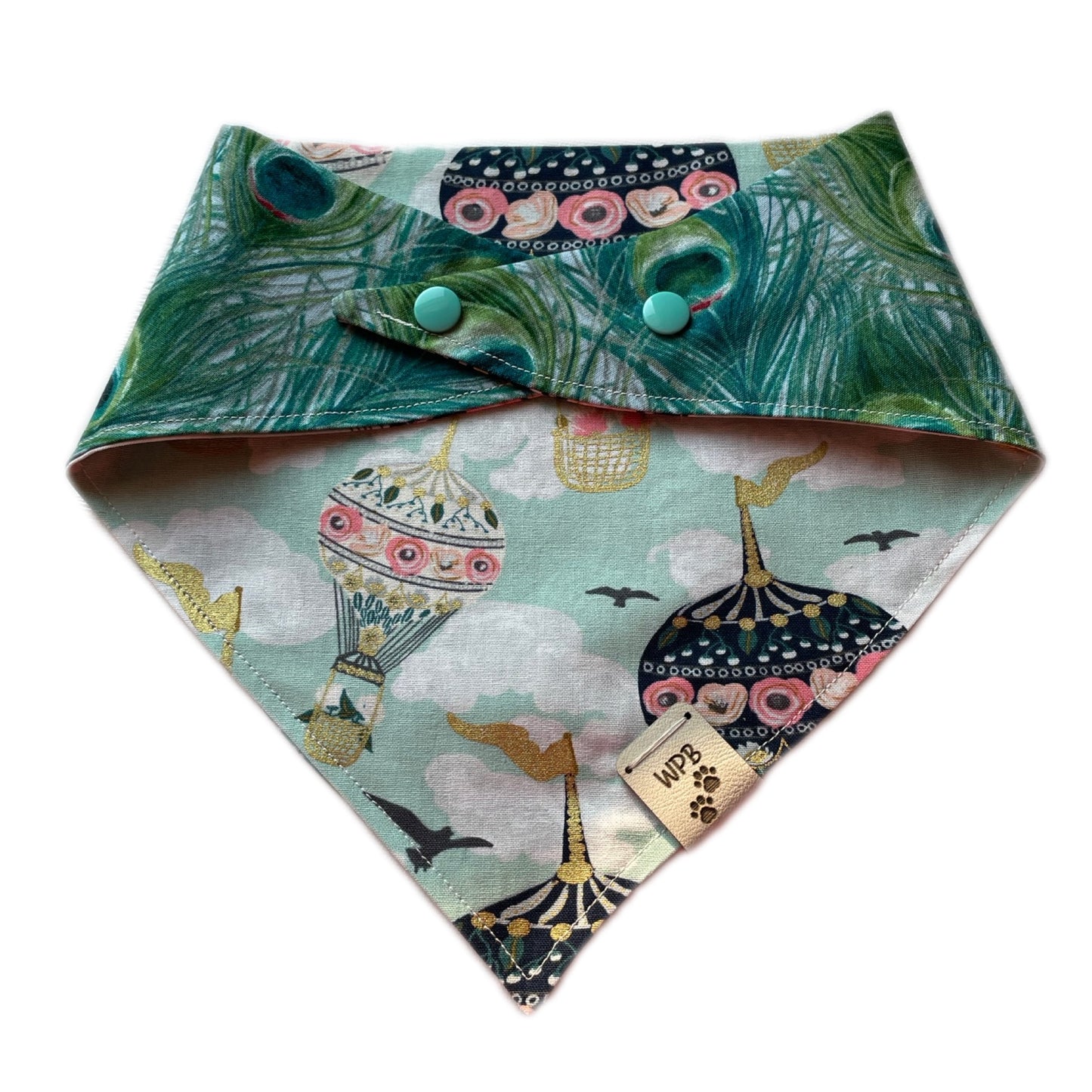 The Sunny Reversible Snap On Pet Bandana