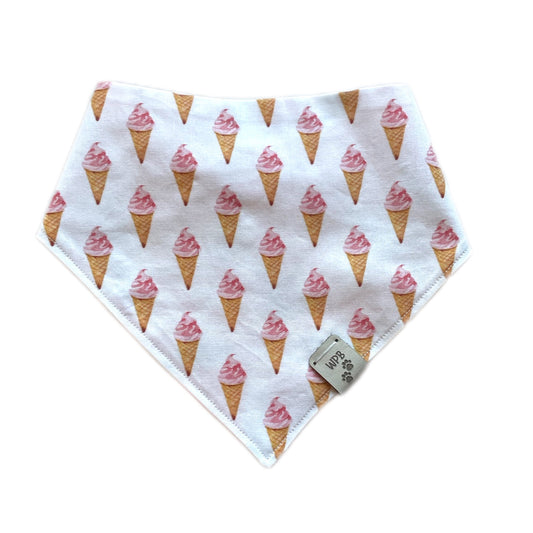 Taste of Summertime Reversible Snap On Pet Bandana